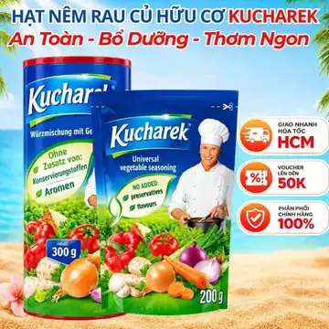 [DATE MỚI] Hạt Nêm Rau Củ Hữu Cơ Kucharek Ít Muối Ăn Kiêng Chay Mặn Đều Dùng Được, An Toàn Cho Bé Từ 12 Tháng Tuổi