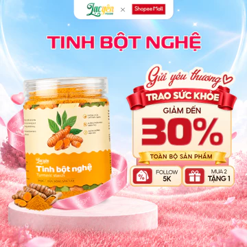 Tinh Bột Nghệ Đỏ Nguyên Chất Lạc Yên Foods - Nghệ Hưng Yên Dạng Bột Pha Uống Nấu Ăn Mix Mật Ong