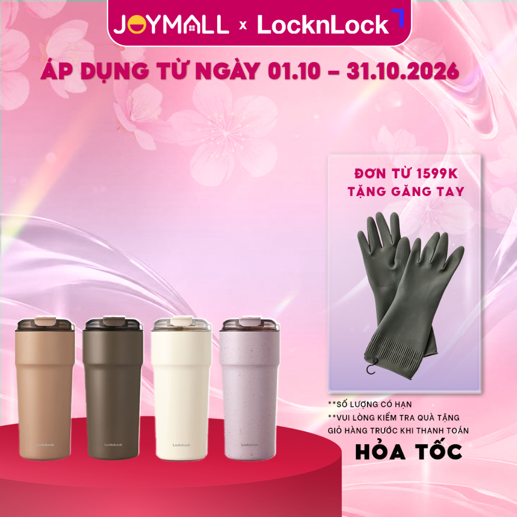 Ly Giữ Nhiệt Thép Phủ Sứ LocknLock Metro Cafe Tumbler 650ml LHC4359, Hàng Chính Hãng - JoyMall