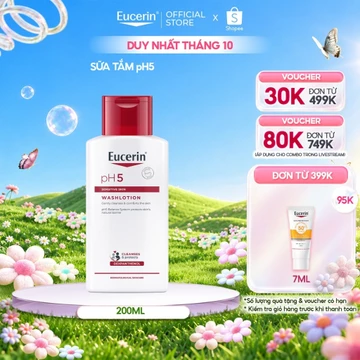 Sữa tắm cho da cơ thể nhạy cảm Eucerin pH5 Sensitive Skin Washlotion 200ml | Skincare