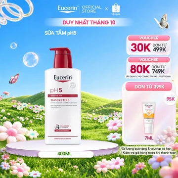 Sữa tắm cho da nhạy cảm Eucerin pH5 Washlotion 400ml | Skincare
