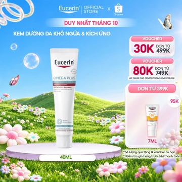 Kem dưỡng dành cho da khô ngứa & kích ứng Eucerin Omega Plus Extra Ato-Calming 40ml | Kem dưỡng da khô | Skincare