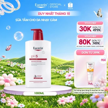 Sữa Tắm Cho Da Nhạy Cảm Eucerin pH5 Sensitive Skin Washlotion 1000ml | Skincare