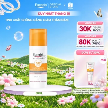 Tinh chất chống nắng giảm thâm nám Eucerin Spotless Brightening Serum SPF50+ 50ml | Skincare