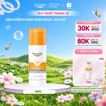 Kem chống nắng ngăn ngừa lão hóa Eucerin Sun Photoaging Control SPF 50+ 50ml | Skincare