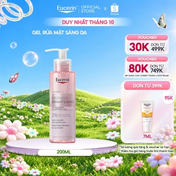 Gel rửa mặt dưỡng sáng da Eucerin Spotless Brightening Cleansing Gel 200ml | Gel rửa mặt sáng da | Skincare