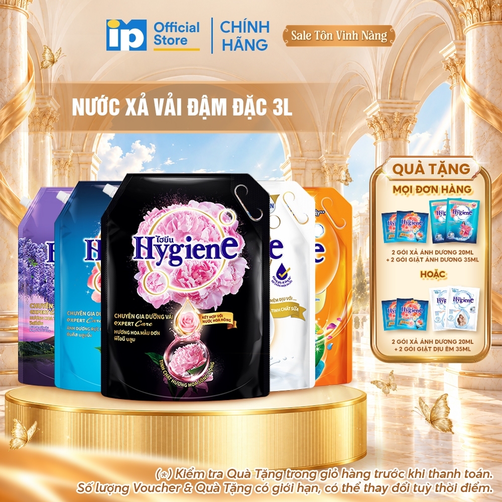 Nước Xả Vải Đậm Đặc Hygiene 3L