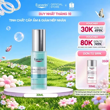 Tinh chất cấp ẩm giúp làm đầy nếp nhăn Eucerin Hyaluron (3X) Filler Moisture Boost Serum 30ml | Giảm nếp nhăn | Skincare