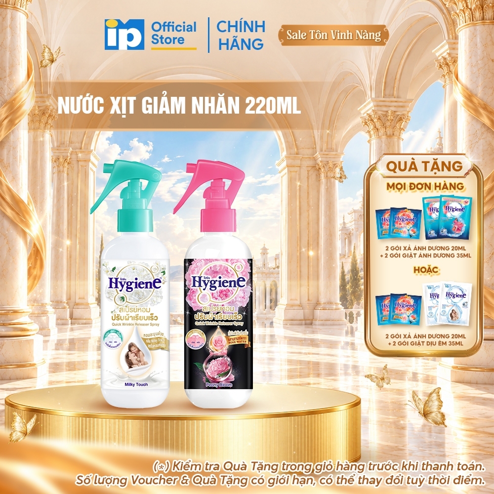Nước Xịt Giảm Nhăn Hygiene 220ml