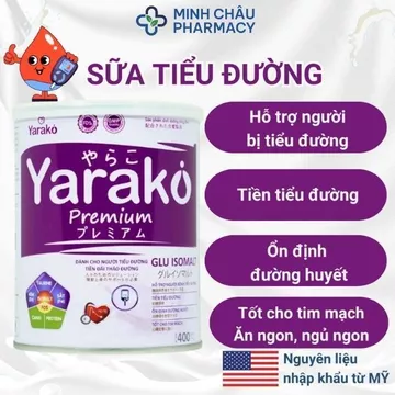 Sữa Tiểu Đường Dành Cho Người Tiểu Đường Và Tiền Đái Tháo Đường YARAKO PREMIUM GLU ISOMALT