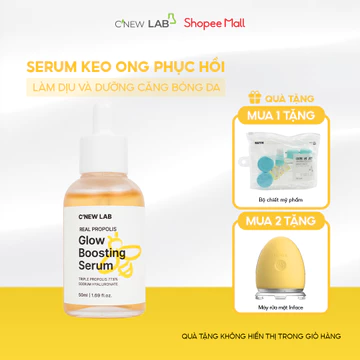 Serum Keo Ong cấp ẩm sâu, dưỡng da căng bóng C'New Lab Real Propolis Glow Boosting Serum 50ml