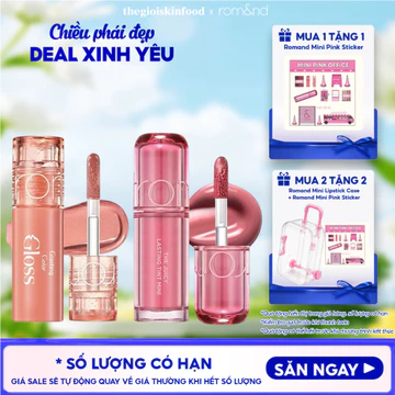 [NEW Mini Pink] Son Tint Bóng Romand Glasting Color Gloss Mini, Son Tint Lì Romand The Juicy Lasting Tint Mini