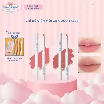 GOGO TALES Bút Chì Kẻ Viền Môi Gogo Tales GT531 Tạo Dáng Môi Hiệu Ứng 3D Tự Nhiên Màu Bền Lâu Chì Kẻ Môi GogoTales
