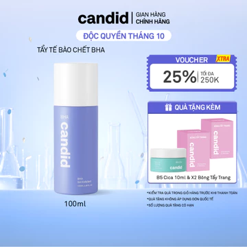 Hoạt Chất BHA Tẩy Tế Bào Chết & Thông Thoáng Lỗ Chân Lông - CANDID BHA Gel Exfoliant 100ml