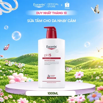 [Hannah x Eucerin] Sữa Tắm Cho Da Nhạy Cảm Eucerin pH5 Sensitive Skin Washlotion 1000ml