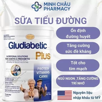 Sữa Tiểu Đường Kiểm soát đường huyết cho người Tiểu Đường Gludiabetic Plus Chính Hãng