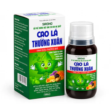 Siroho Bổ Phế Vương Mật ong Tỏi đen Hẹ Quất Cao lá thường xuân Tinh dầu thông đỏ phòng tránh bệnh đường hô hấp