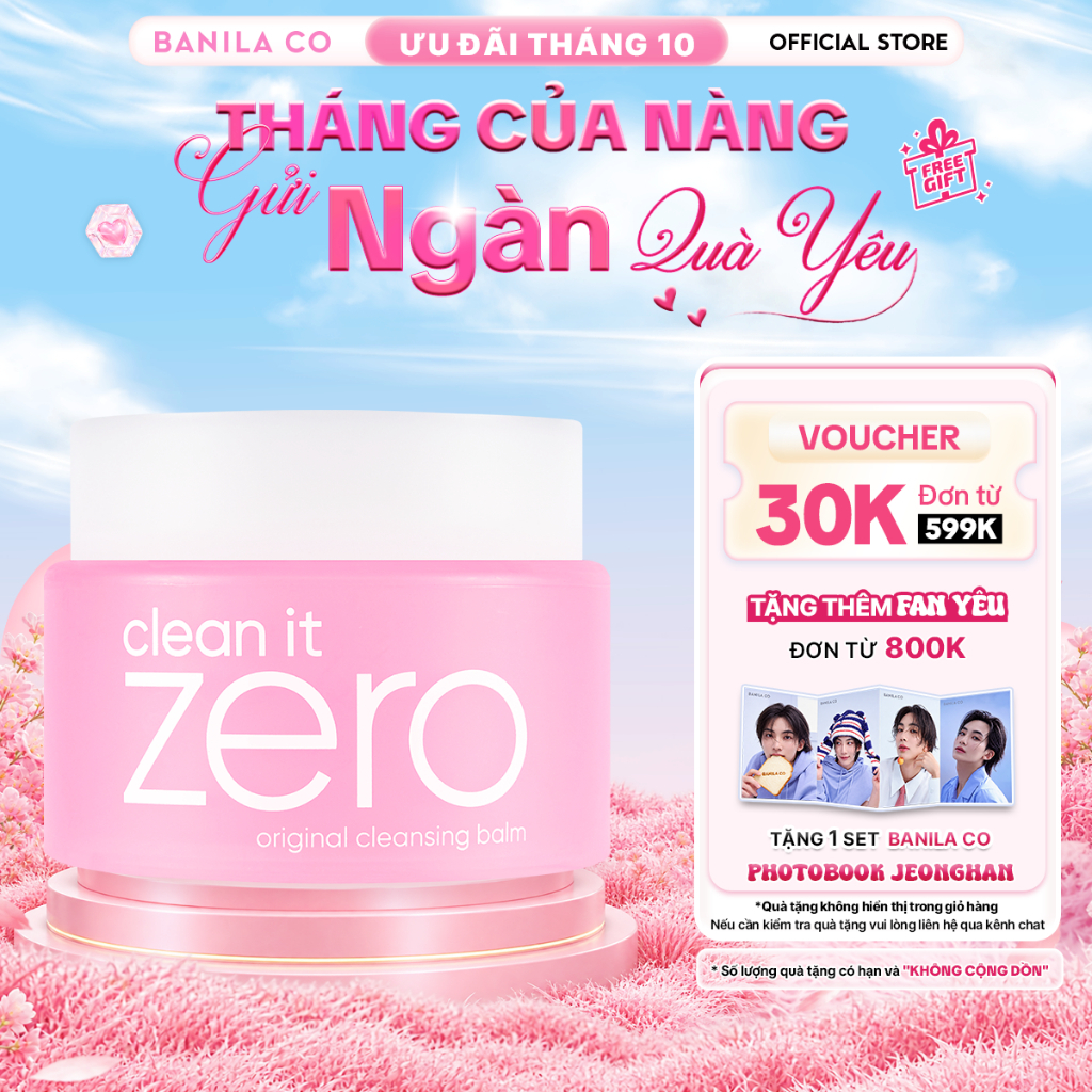 [Renewal] Sáp tẩy trang Banila Co C​l​e​a​n It Z​e​r​o C​l​e​a​n​s​i​n​g B​a​l​m O​r​i​g​i​n​a​l 100/180ML mọi loại da
