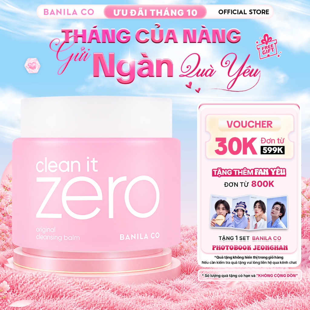 [Renewal] Sáp tẩy trang Banila Co C​l​e​a​n It Z​e​r​o C​l​e​a​n​s​i​n​g B​a​l​m O​r​i​g​i​n​a​l 100/180ML mọi loại da