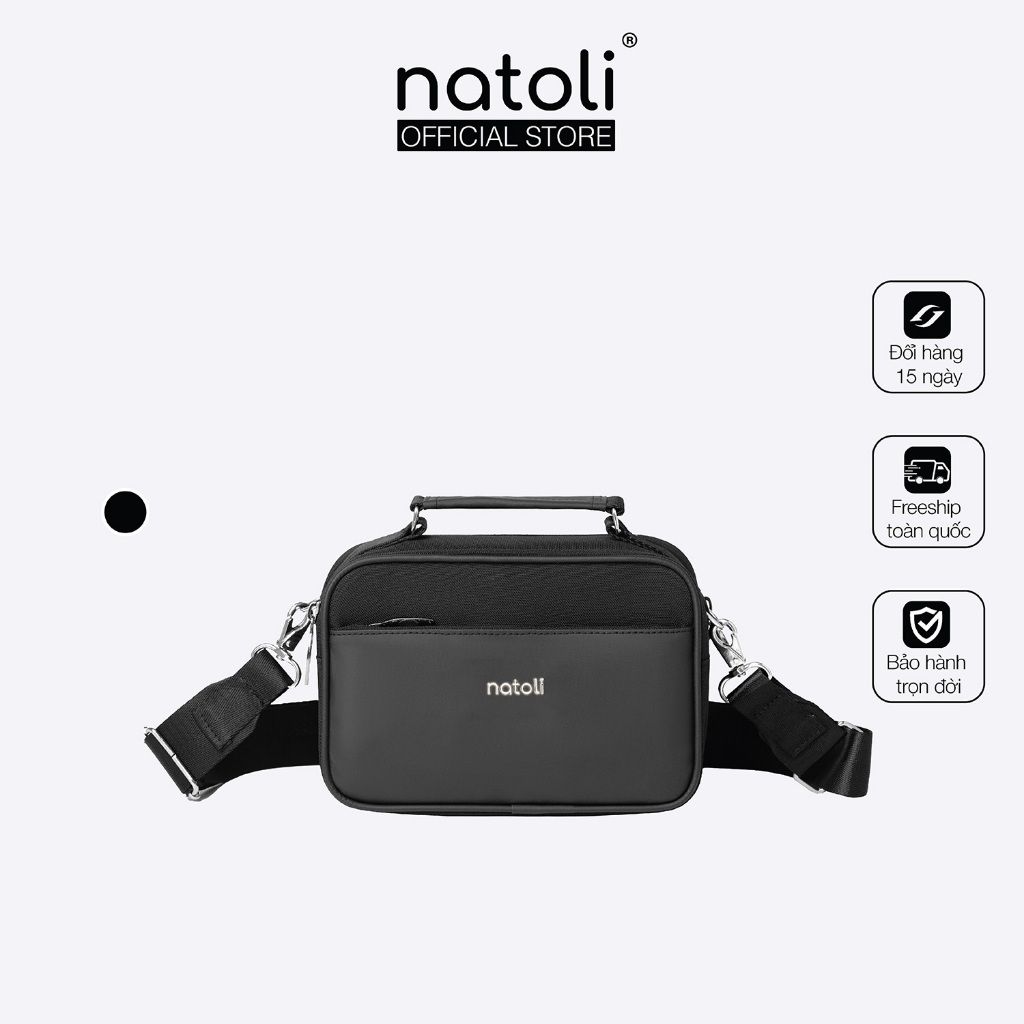 Túi đeo chéo nam thương hiệu Natoli nhiều ngăn chống nước cao cấp BST CLASSIC CROSSBAG T8