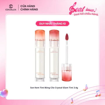 Son Kem Tint Bóng Clio Crystal Glam Tint 3.4g - Son bóng nước, tông màu môi phát sáng