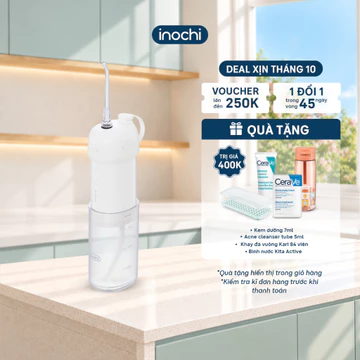 [LIVE x INOCHI] Máy tăm nước Okina Gấp gọn (FC5260) - Chống nước IPX7, Pin bền 30 ngày, Công nghệ tia nước siêu âm sạch