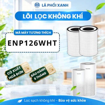 Màng lọc không khí tương thích máy Locknlock ENP126WHT - Lõi lọc không khí - Tấm lọc không khí