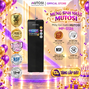 Máy Lọc Nước RO 12 Cấp MUTOSI MP-S126. Hệ Lõi EXTRA Mới, Gấp Đôi Hiệu Suất Lọc Và Thời Gian Sử Dụng