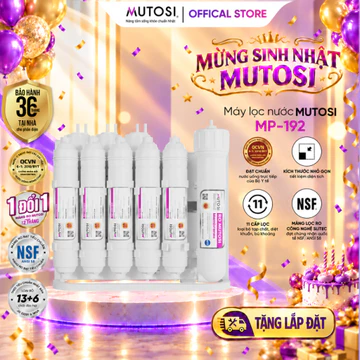 Máy Lọc Nước Để Gầm Không Tủ 9 Lõi Lọc MUTOSI MP-192, Tặng Lắp Đặt Toàn Quốc