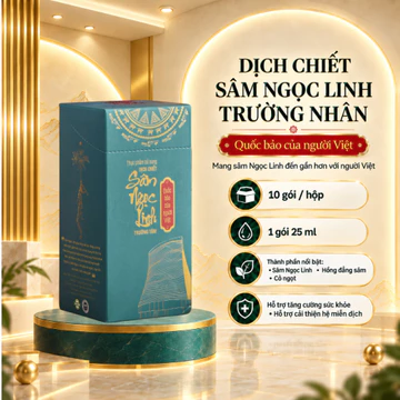 Dịch Chiết Sâm Ngọc Linh Trường Nhân, Hỗ Trợ Sức Khoẻ, Sâm Dành Cho Người Trẻ, Người Lớn TuổI Quà Biếu Tặng