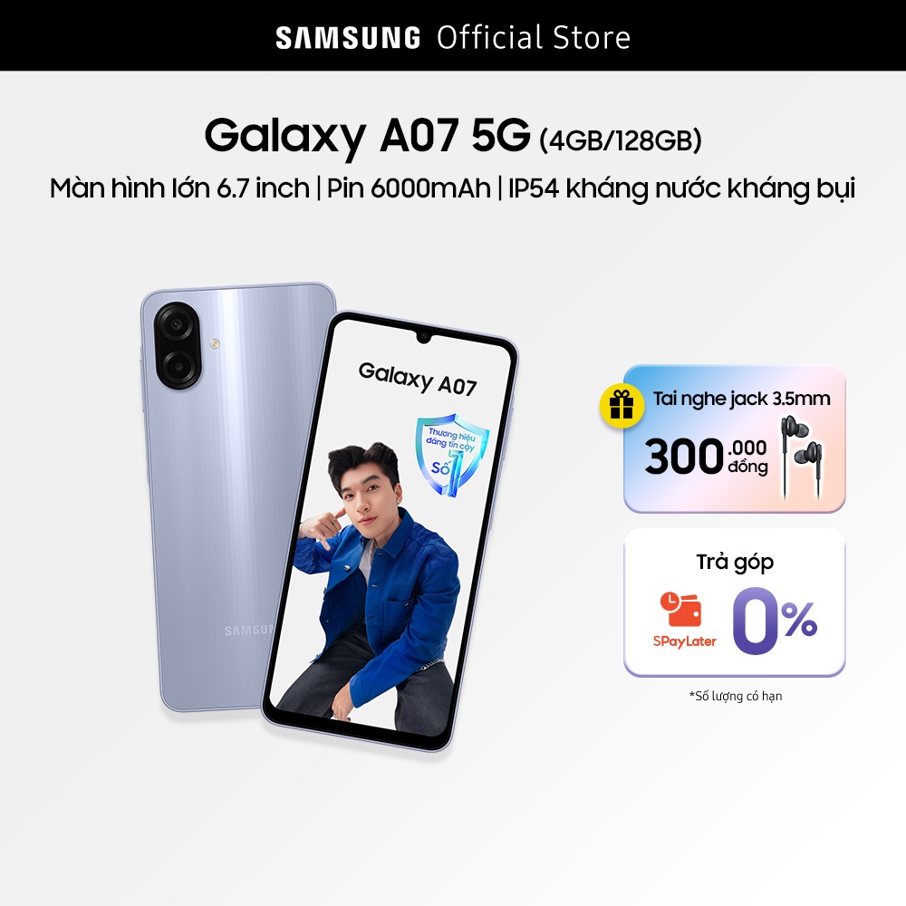Điện thoại Samsung Galaxy A07 5G (4+128GB)