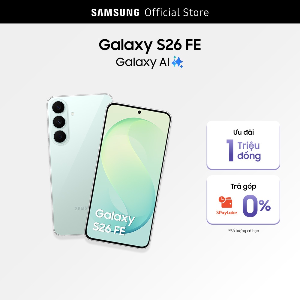 Điện Thoại Samsung Galaxy S26 FE 8+128GB