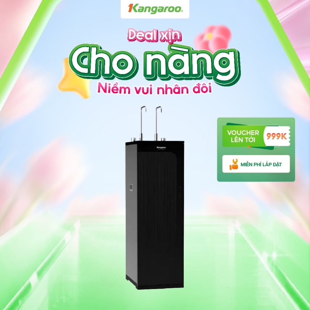[MIỄN PHÍ LẮP ĐẶT] Máy lọc nước Hydrogen Kangaroo RO 10 lõi tích hợp nóng Infinity KG10A11