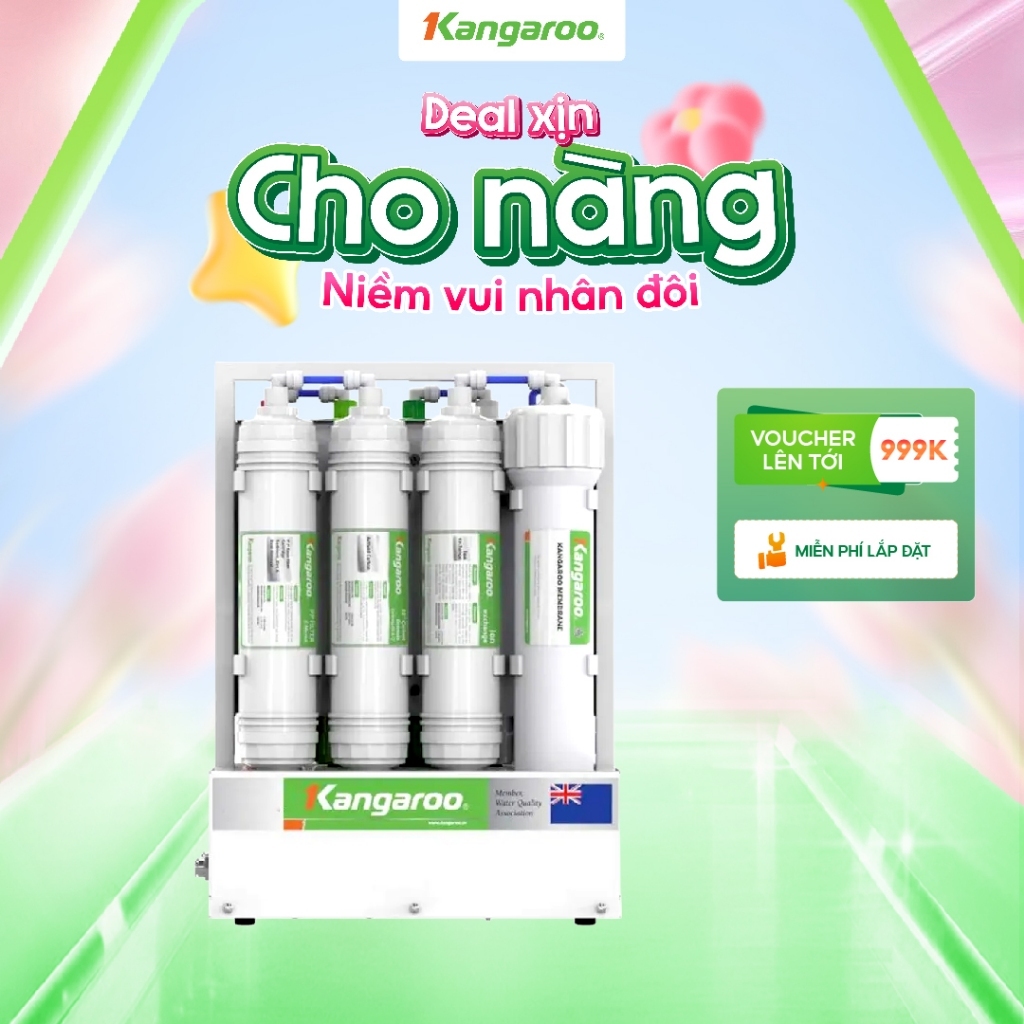 [LẮP ĐẶT 0Đ HN] Máy lọc nước Kangaroo Hydrogen 9 lõi để gầm KGHP66