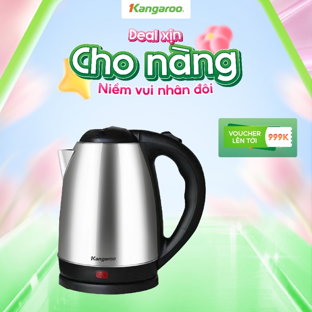 Bình đun siêu tốc 1.8L Kangaroo KGWK18I3E / KGWK18I2- công suất 1500W