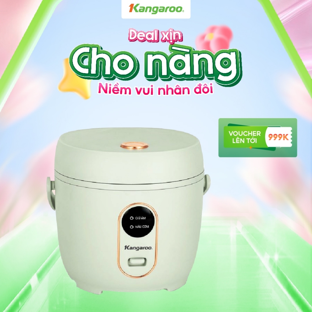 Nồi cơm điện Kangaroo 0.8 lít KGRC08M1E - Công suất 300W