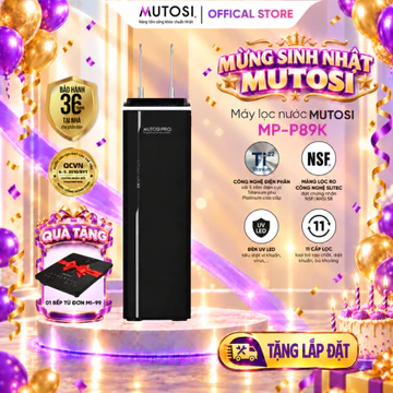 Máy Lọc Nước Điện Giải Ion Kiềm Hydrogen Nóng Lạnh MUTOSI MP-P89K/MP-99PRO, Đèn UV LED Diệt Khuẩn