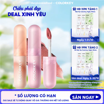 Son kem bùn mềm mịn như nhung Colorkey Mousse Lip Mud Matte 2g thegioiskinfood