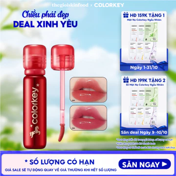 Son bóng Colorkey cho môi căng bóng, dưỡng ẩm Lasting Essence Lip Lacquer 3ml ThegioiSkinfood