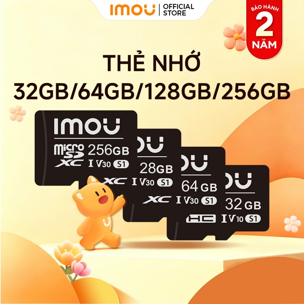 Thẻ nhớ Micro SD 32GB/64GB/128GB/256GB sử dụng cho camera Imou I Hàng chính hãng