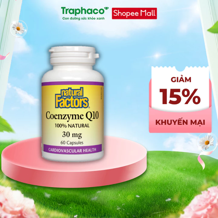 TPBVSK Coenzyme Q10 Traphaco Hỗ trợ: Bảo Vệ Sức Khoẻ Tim Mạch, Dùng Được Cho Người Lớn Tuổi Hộp 60 Viên Nang Cứng