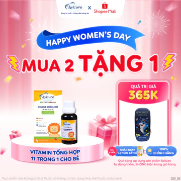 Vitamin tổng hợp cho bé Avisure Multi TPBVSK bổ sung 11 loại vitamin và khoáng chất 30ml