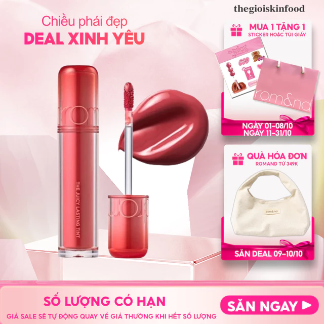 Son Tint Romand Căng Bóng The Juicy Lasting Tint ThegioiSkinfood