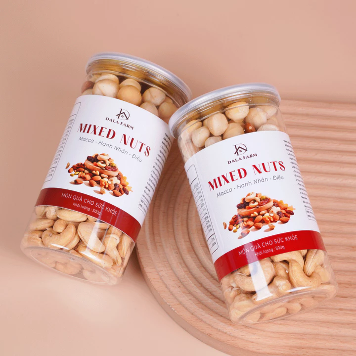 500g Mix Hạt Dinh Dưỡng 3 Loại DALA, Macca - Điều - Hạnh Nhân, Ăn Vặt Healthy, Không Đường – 4