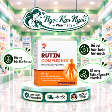 Rutin Complex New VPC-1 – Hỗ Trợ Bền Thành Mạch, Giảm Triệu Chứng Giãn Tĩnh Mạch Do Thành Mạch Kém - Hộp 100 Viên