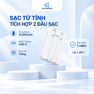 Sạc Dự Phòng Không Dây Từ Tính Sạc Nhanh Pin 5000/10.000mah, Pin sạc dự phòng không dây mini đa năng