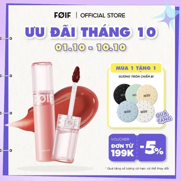Son Tint Bóng Thuần Chay, Ẩm Mọng, Bền Màu FOIF Juicy Fit Tint 3g