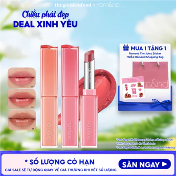 Son thỏi bóng Romand căng mọng, mềm môi Sheer Tinted Stick 2g ThegioiSkinfood