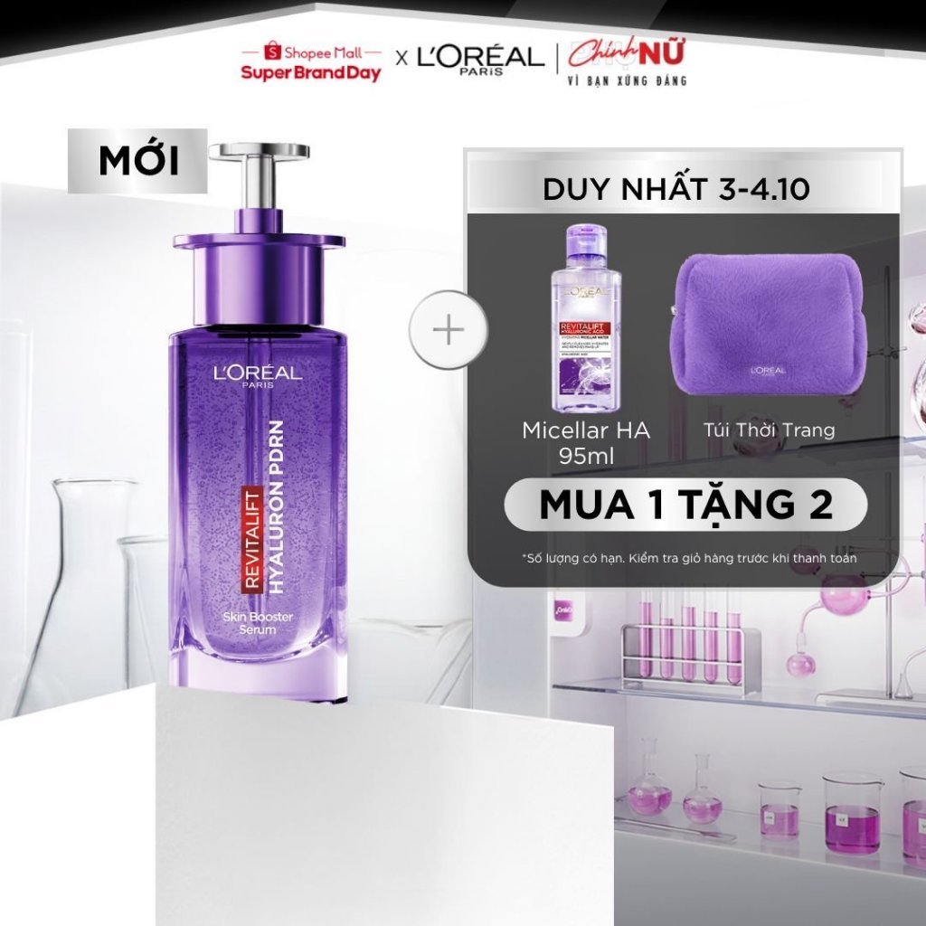[MỚI] Dưỡng chất serum PDRN lên men sinh học, cảm nhận da Glass skin căng mọng, rạng rỡ tức thì L’Oréal Paris 30ml