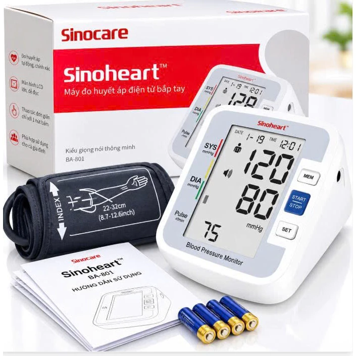 Sinocare Blood Pressure Monitor BA801
